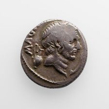 Denarius with Pompey, 48 B.C. Creator: Unknown