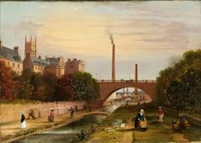 Denburn with Bleach Green and Union Bridge, Aberdeen, 1824-1849. Creator: Unknown
