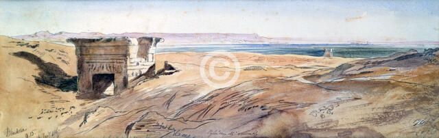 'Dendera', 1867. Artist: Edward Lear