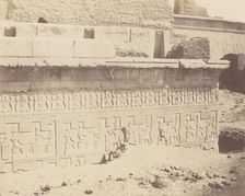 Dendérah (Tentyris), Mammisi - Décoration Extérieure de la Face Sud, 1851-52, printed 1853-54. Creator: Félix Teynard