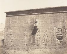 Dendérah (Tentyris), Temple d'Athôr - Face Postérieure, 1851-52, printed 1853-54. Creator: Félix Teynard