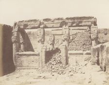 Dendérah (Tentyris), Temple d'Athôr - Sanctuaire Placé a l'Angle Sud-O..., 1851-52, printed 1853-54. Creator: Félix Teynard