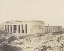 Dendérah (Tentyris), Temple d'Athôr - Vue Générale, 1851-52, printed 1853-54. Creator: Félix Teynard