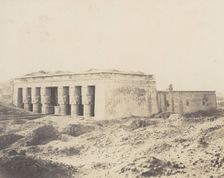 Dendérah (Tentyris), Temple d'Athôr - Vue Générale, 1851-52, printed 1853-54. Creator: Félix Teynard