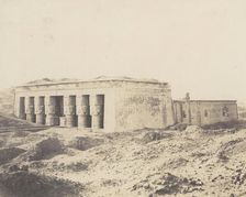 Dendérah (Tentyris), Temple d'Athôr - Vue Générale, 1851-52, printed 1853-54. Creator: Félix Teynard