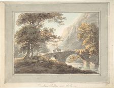 Denham Bridge upon the Tavy, 1780-1830. Creator: William Payne