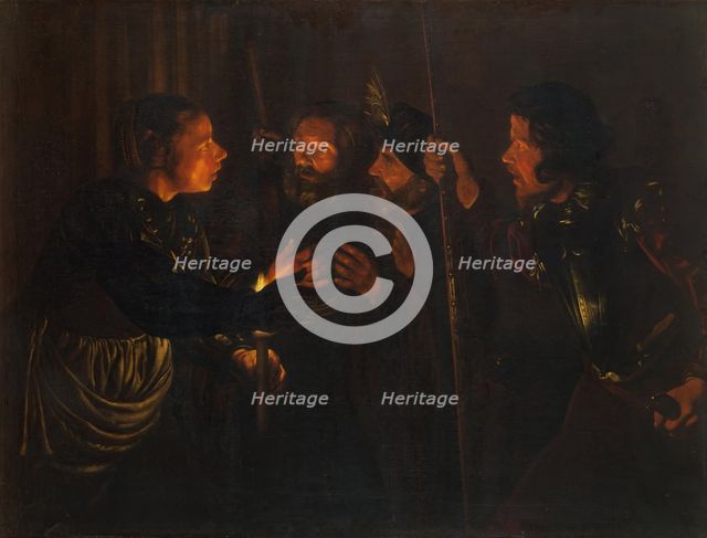 Denial of St Peter, 1620. Creator: Gerard Seghers.