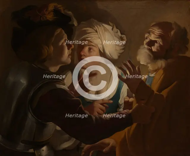 Denial of Saint Peter, c1610s. Creator: Dirck van Baburen.