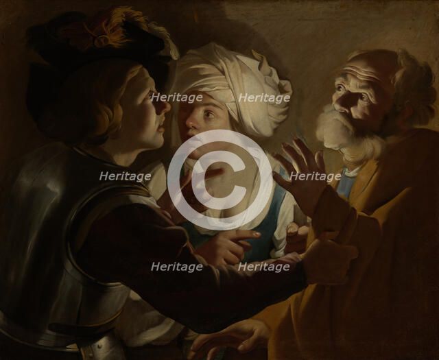 Denial of Saint Peter, c1610s. Creator: Dirck van Baburen.
