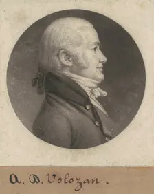 Denis A. Volozan, 1800. Creator: Charles Balthazar Julien Févret de Saint-Mémin