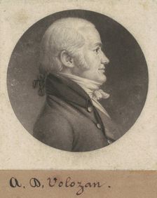 Denis A. Volozan, 1800. Creator: Charles Balthazar Julien Févret de Saint-Mémin