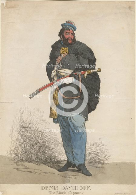 Denis Davydov (1784-1839), 1813. Artist: Anonymous  