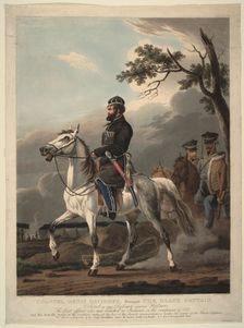 Denis Davydov (1784-1839), 1814. Artist: Orlowski (Orlovsky), Alexander Osipovich (1777-1832)
