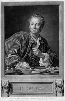 Denis Diderot, 18th century French man of letters and encyclopaedist. Creator: Unknown