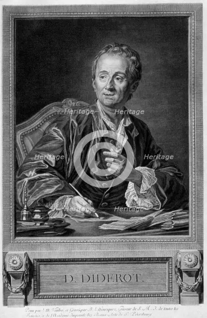 Denis Diderot, 18th century French man of letters and encyclopaedist. Creator: Unknown.