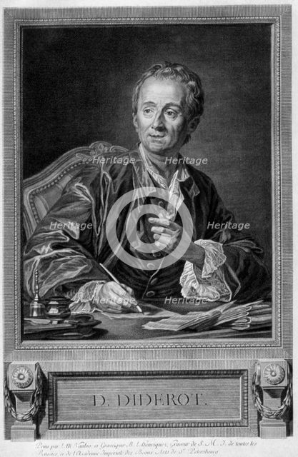 Denis Diderot, 18th century French man of letters and encyclopaedist. Creator: Unknown.