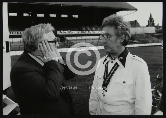 Dennis Mathews with Lee Konitz at the Newport Jazz Festival, Ayresome Park, Middlesbrough, 1978. Creator: Denis Williams.