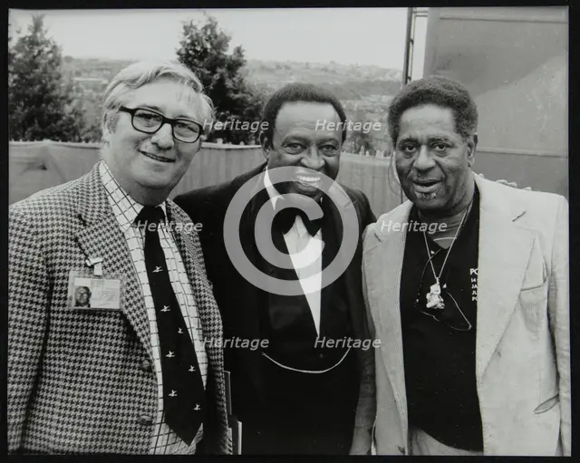 Dennis Matthews, Lionel Hampton and Dizzy Gillespie, Capital Radio Jazz Festival, London, 1979. Creator: Denis Williams.