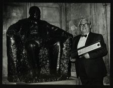 Dennis Matthews, publisher of jazz magazine Crescendo, at the Guildhall, London, 1992. Artist: Denis Williams