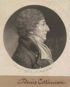 Dennis Nicholas Cottineau, 1807. Creator: Charles Balthazar Julien Févret de Saint-Mémin