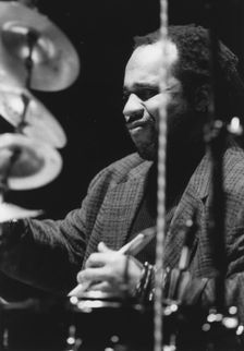 Dennis Chambers, North Sea Jazz Festival, Netherlands, 1989. Creator: Brian Foskett