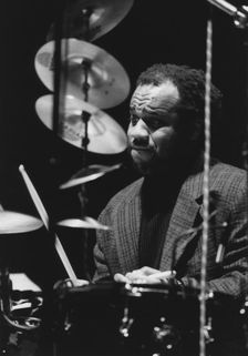 Dennis Chambers, North Sea Jazz Festival, Netherlands, 1989. Creator: Brian Foskett