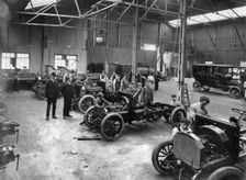 Dennis factory works at Guildford 1910. Creator: Unknown