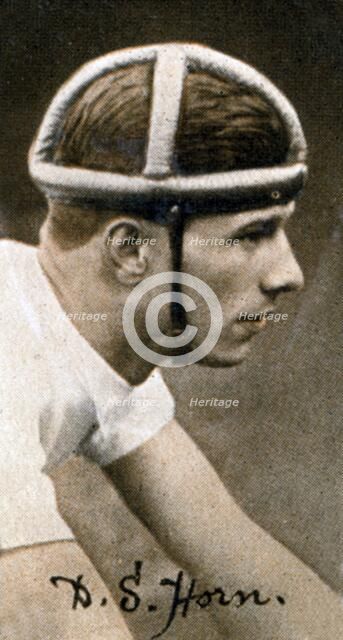 Dennis S Horn (1909-1974), National cycling champion. Artist: Unknown