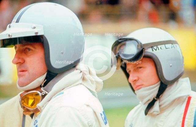 Denny Hulme and Bruce McLaren. Creator: Unknown.