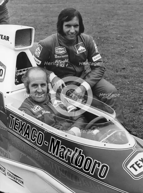 Denny Hulme and Emerson Fittipaldi, 1974. Artist: Unknown