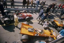 Denny Hulme's McLaren Ford at the British Grand Prix, Silverstone, Northamptonshire, 1969