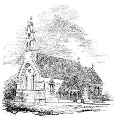 Denshanger Church, 1854. Creator: Unknown