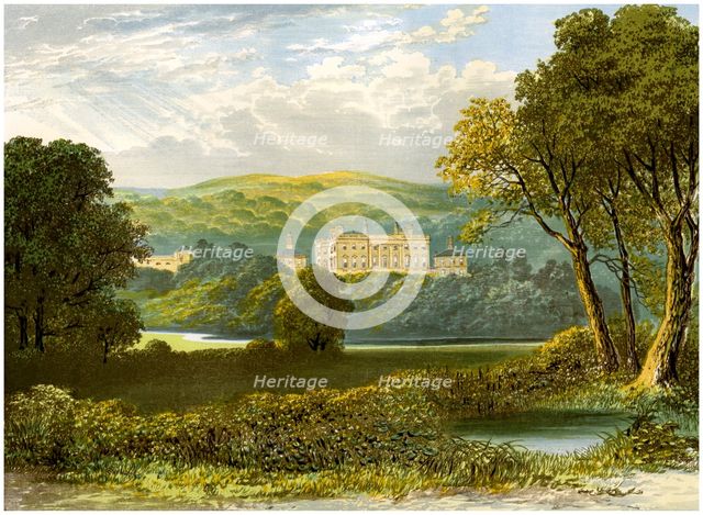 Denton Park, Yorkshire, home of the Wyvill family, c1880. Artist: Unknown