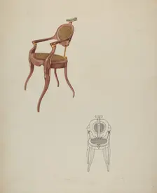 Dental Chair, c. 1937. Creator: Lucien Verbeke