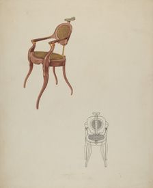 Dental Chair, c. 1937. Creator: Lucien Verbeke