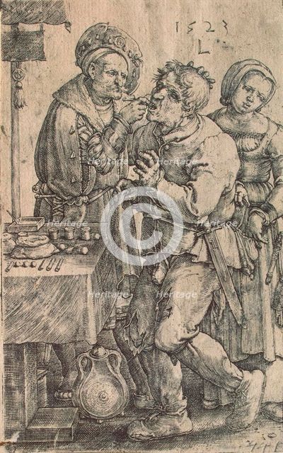 Dentist, 1523.  Creator: Leyden, Lucas, van (1489/94-1533).