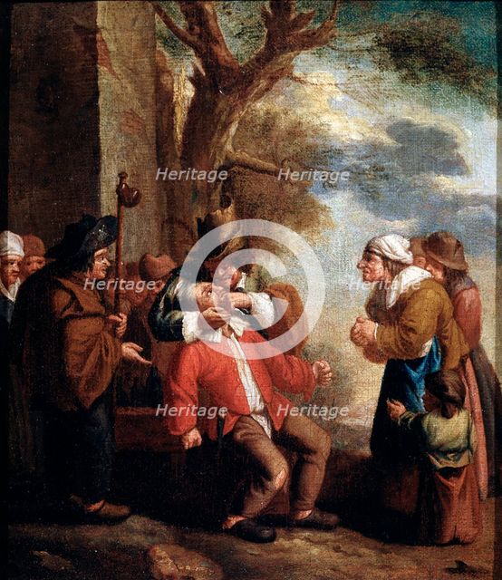 'Dentist', Pain (from the series 'The Five Senses'), 17th century. Artist: Andries Dirksz Both