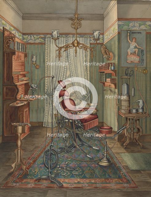 Dentist's Operating Room, 1935/1942. Creator: Perkins Harnly.