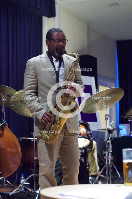 Denys Baptiste, Watermill Jazz Club, Dorking, Surrey, 2014. Artist: Brian O'Connor.
