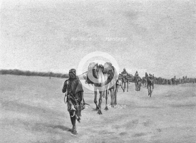 ''Depart d'une caravane; Afrique du nord', 1914. Creator: Unknown.