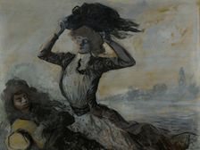 Départ, le coup de vent, c.1900. Creator: Jean Louis Forain