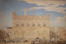 Department store in Piacenza, 1828. Creator: Friedrich Maximilian Hessemer