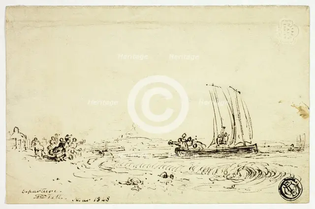 Departure, 1848-1870. Creator: David Octavius Hill.