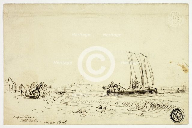 Departure, 1848-1870. Creator: David Octavius Hill.