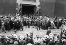 Departure -- 7th Regt, N.Y., between c1915 and c1920. Creator: Bain News Service