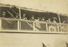 Departure of Baron de Rosen from Yokohama, c1904. Creator: Unknown