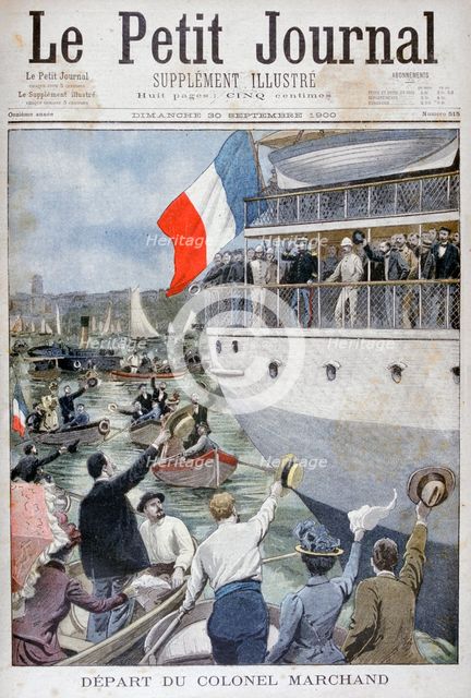 Departure of Colonel Marchand, Marseilles, 1900. Artist: Unknown