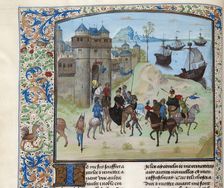 Departure of Duke Ludwig II of Bourbon from Genoa to Tunis, ca 1470-1475. Creator: Anonymous