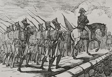 Departure of French troops from Spain, late 18th-early 19th century, (1851). Creator: Unknown
