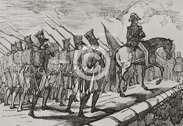 Departure of French troops from Spain, late 18th-early 19th century, (1851).  Creator: Unknown.